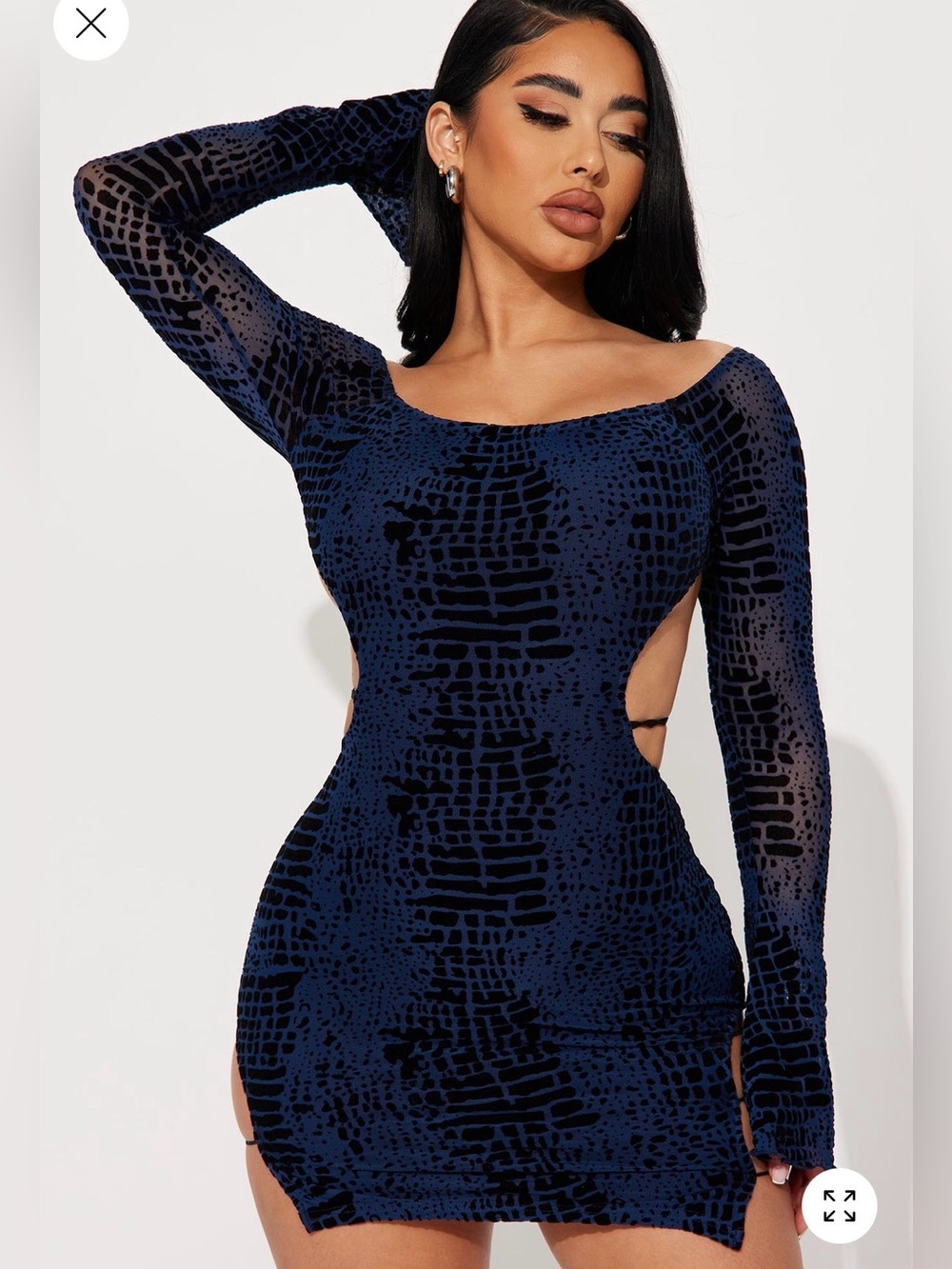 Off shoulder mini dress